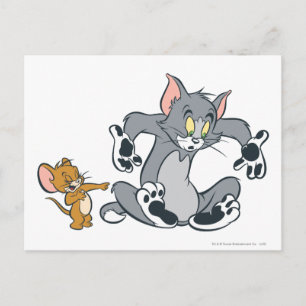 Cartão Postal Gato do Tom e Jerry Black Paw