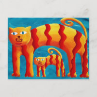 Gato e Gatinho Curvos Brancos Modernos