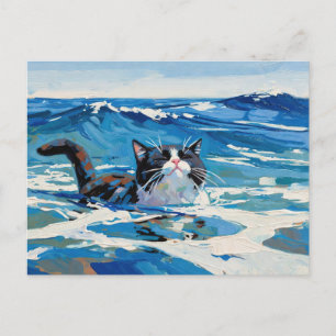 Cartão Postal Gato E O Oceano (#3)