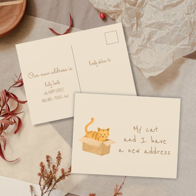 Cartão Postal Gato em Boxin e Bound | Movimento doméstico (Criador carregado)