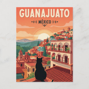 Cartão Postal Gato em Guanajuato, México
