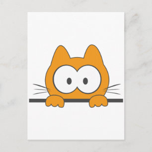 Cartão Postal Gato espião