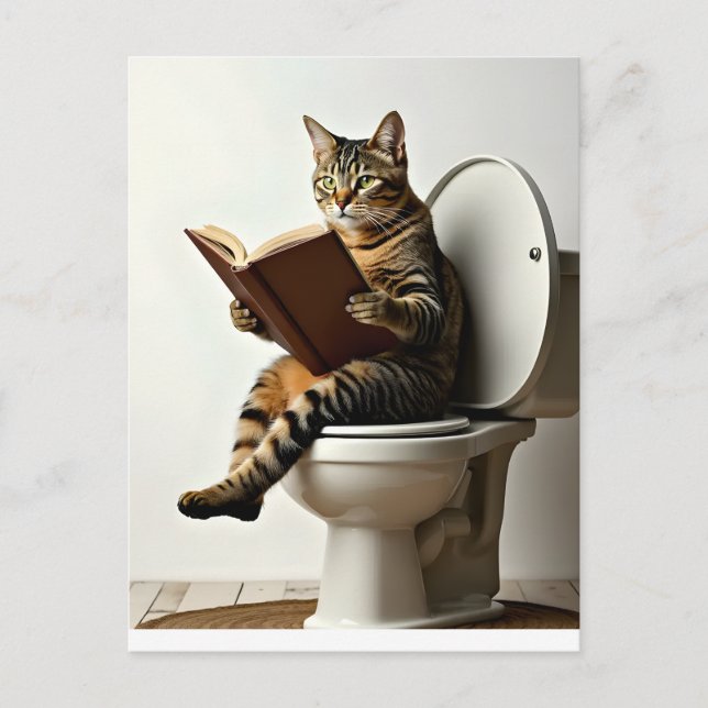 Cartão Postal Gato Feliz: Design de Gatinhos Gons Bonitos para G (Frente)