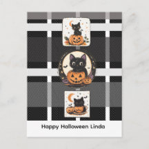 Gato Fofo de Halloween Outono