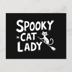 Cartão Postal Gato Louco Mãe Gato Louco Gato Gama Halloween Gata