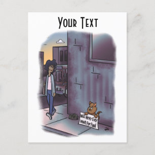 Cartão Postal Gato Menor