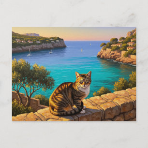Cartão Postal Gato na Espanha de Maiorca