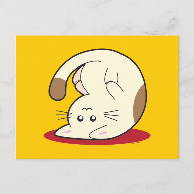 Cartão Postal Gato para Baixo (Frente)
