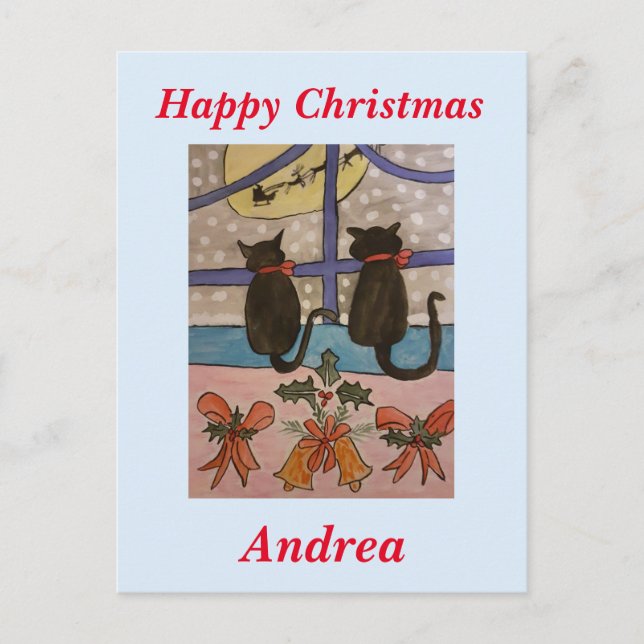 Cartão Postal Gato Preto de Natal (Frente)