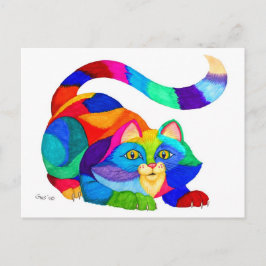 Cartão Postal Gato risky