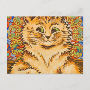 Cartão Postal Gato Tocando um Piano por Louis Wai