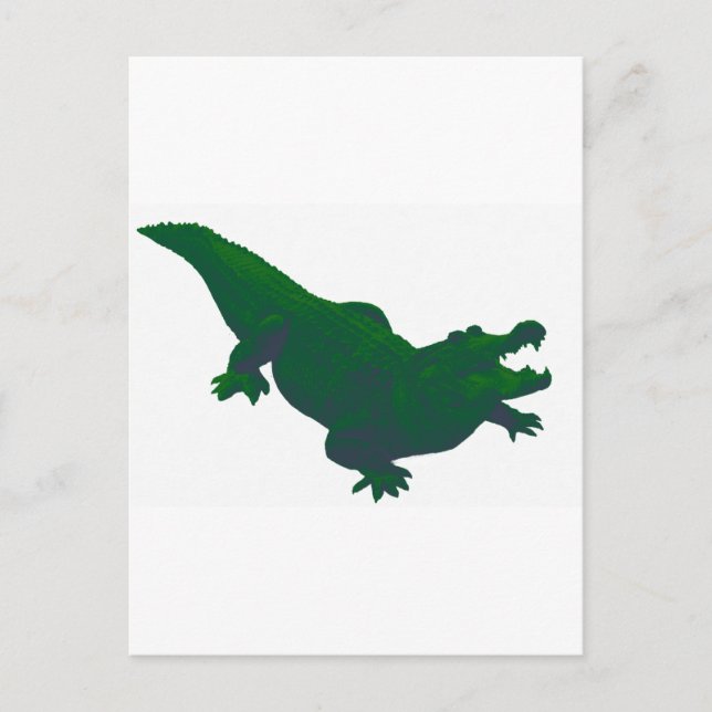 CARTÃO POSTAL GATOR EM VERDE (Frente)