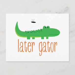 Cartão Postal Gator posterior