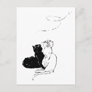 Cartão Postal Gatos, Alexandre Steinlen