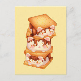 Cartão Postal Gatos de Chocolate