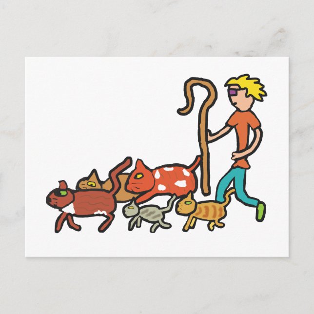 Cartão Postal Gatos De Criação (Frente)