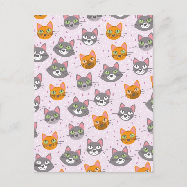 Cartão Postal Gatos e Gatinhos (Frente)