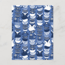 Cartão Postal Gatos folhosos suecos I