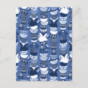 Cartão Postal Gatos folhosos suecos I