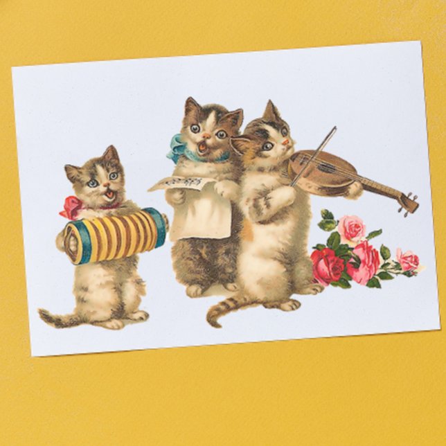 Cartão Postal Gatos Musicais (Criador carregado)