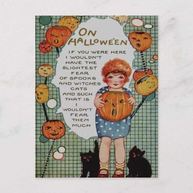 Cartão Postal Gatos Negros (Frente)