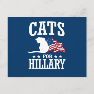 CARTÃO POSTAL GATOS PARA HILLARY