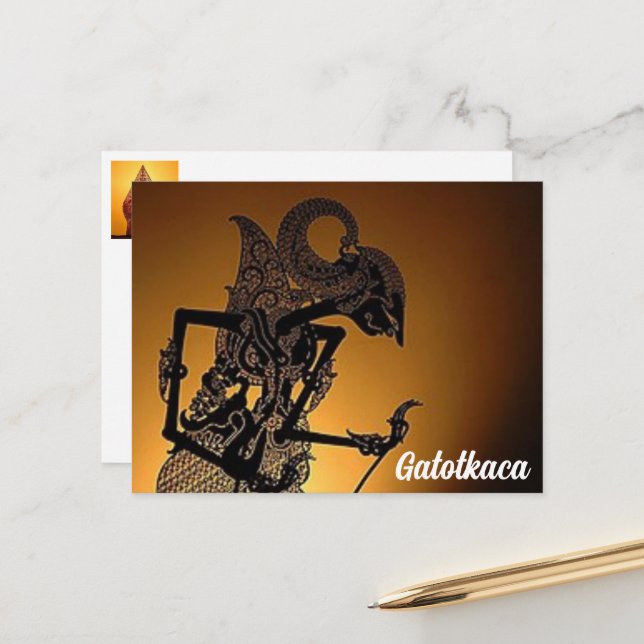 Cartão postal Gatotkaca (Frente/Verso In Situ)