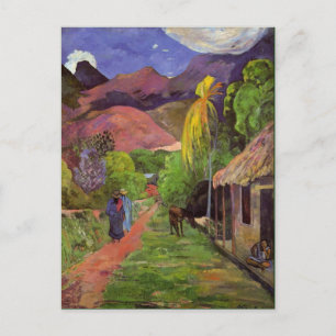 Cartão Postal Gaugin - Estrada no Taiti