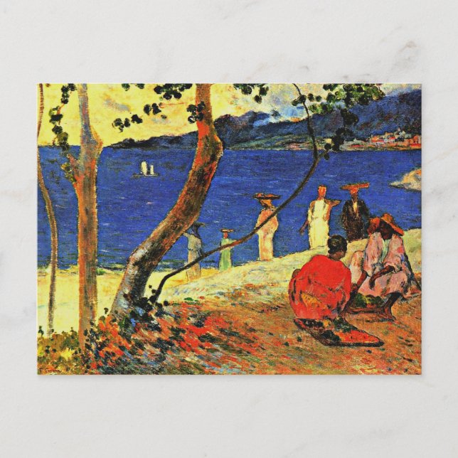 Cartão Postal Gauguin - A costa (Frente)