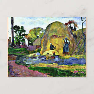 Cartão Postal Gauguin - Colheita de Ouros