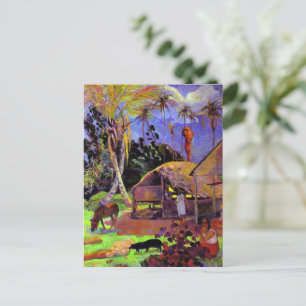 Cartão Postal Gauguin - Suínos Pretos