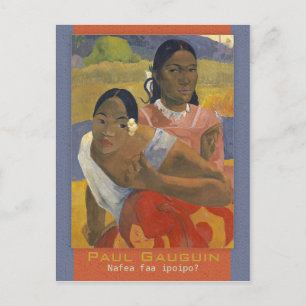 Cartão Postal Gauguin When you casado CC0694 Postcard