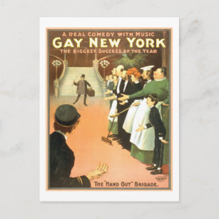Cartão Postal Gay do Teatro de Nova Iorque Poster