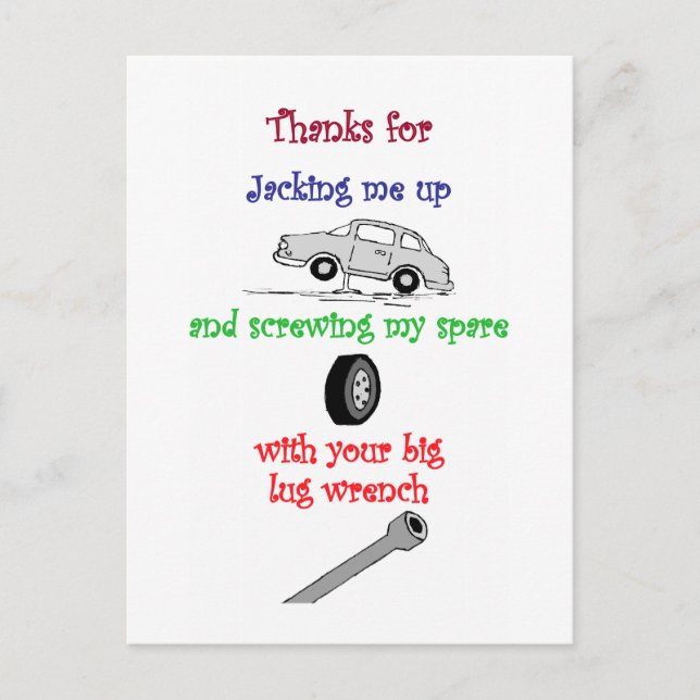 Cartão Postal Gay engraçado (Frente)