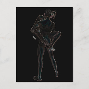 Cartão Postal Gay Love brilhante