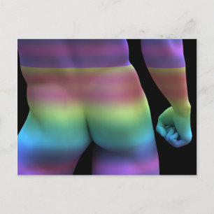 Cartão Postal Gay Love Rainbow