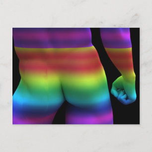 Cartão Postal Gay Love Rainbow