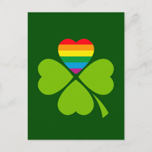 Cartão Postal Gay Lucky Clover