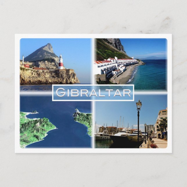 Cartão Postal GB - Gibraltar - Europe Point - (Frente)