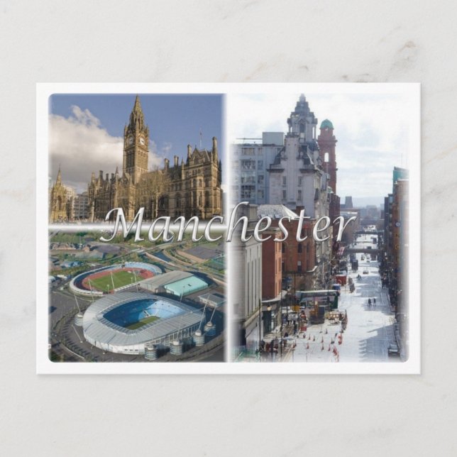 Cartão Postal GB Reino Unido - Inglaterra - Manchester - (Frente)