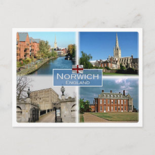 Cartão Postal GB Reino Unido - Inglaterra - Norwich Norfolk -