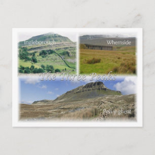 Cartão Postal GB Reino Unido - Inglaterra - Os Três Picos -