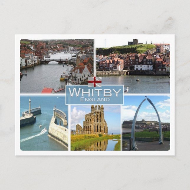 Cartão Postal GB Reino Unido - Inglaterra - Yorkshire - Whitby (Frente)