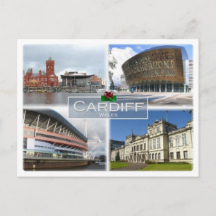 Cartão Postal GB Reino Unido - País de Gales - Cardiff -