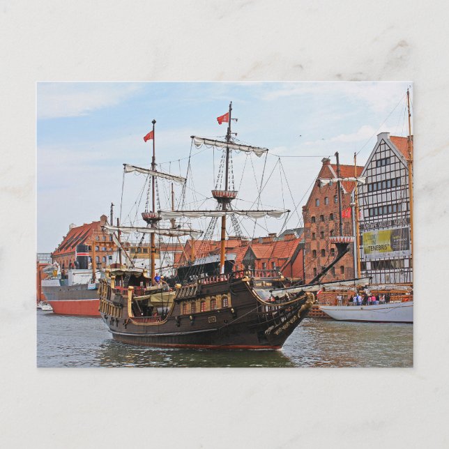 Cartão Postal Gdansk, Polônia (Frente)