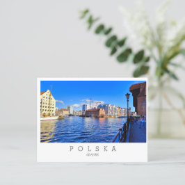 Cartão Postal Gdansk, Polônia, Polska