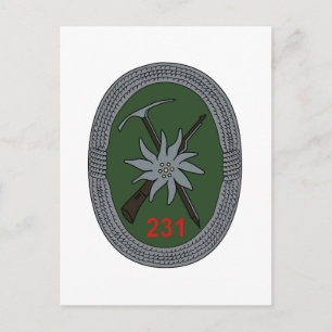 Cartão Postal Gebirgsjagerbataillon 231