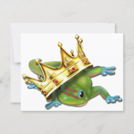 Cartão Postal Gecko com coroa