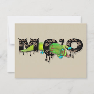 Cartão Postal Gecko no Havaí