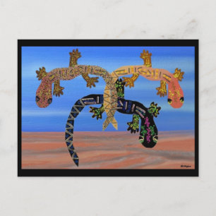 Cartão Postal Geckos no Vale do Fogo